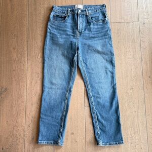 Everlane High Waist Straight Leg Ankle Jeans in Denim Blue Women’s Size 29